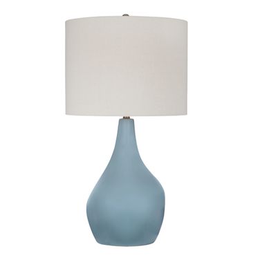 Rawlins Table Lamp In Light Grey Blue