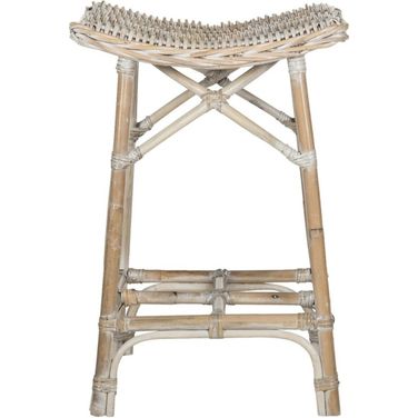 Rayna Natural Washed Wicker Bar Stool