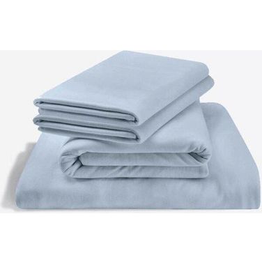 Rayon from Bamboo Split California King Sheet Set In Sleepy Blue