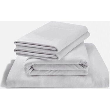 Rayon from Bamboo Split California King Sheet Set In White