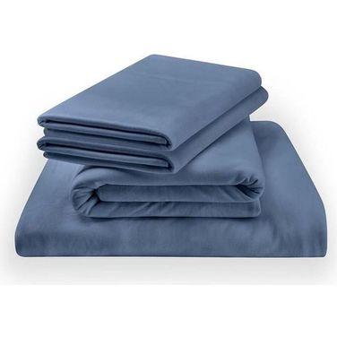 Rayon from Bamboo Twin XL Sheet Set In Vintage Indigo