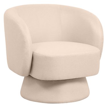 Raze Modern Accent Chair In Oatmean Linen