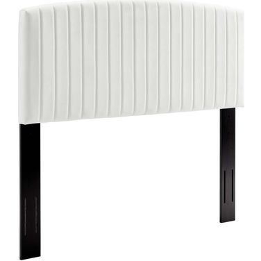 Rebecca White Performance Velvet Full / Queen Headboard