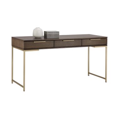 Rebel Desk In Gold and Raw Umber