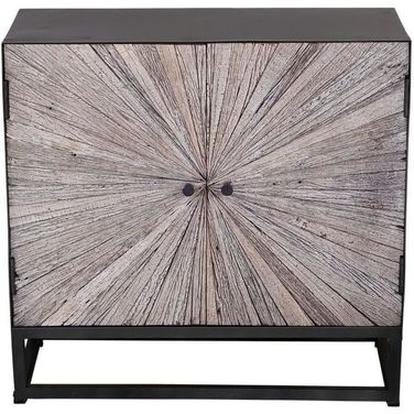 Reclaimed Astral Plains 2 Door Accent Cabinet In Grey Wash