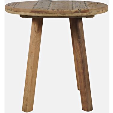 Reclamation 24 Inch End Table In Rustic Brown