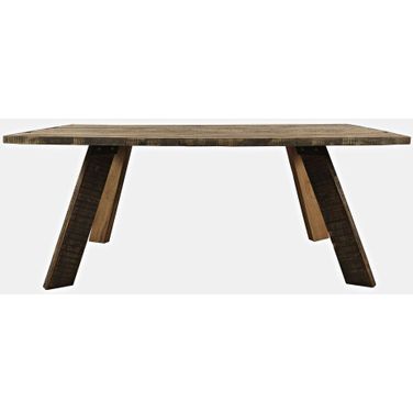 Reclamation 72 Inch Dining Table In Rustic Brown