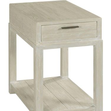 Reclamation Place White Chairside Table