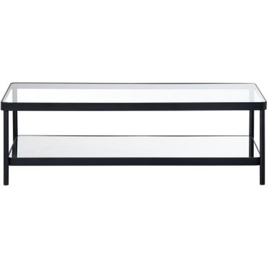 Rectangle Cocktail/Coffee Table In Clear and Black