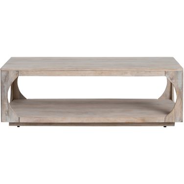 Rectangle Cocktail/Coffee Table In White and Tan
