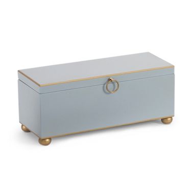 Rectangular Box In Blue and Gold