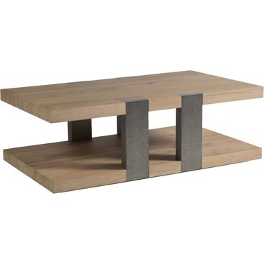 Verite Verite Rectangular Cocktail Table In Light Oak