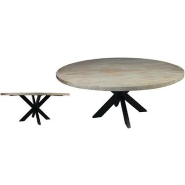 Redondo 72 Inch Round Dining Table In Natural