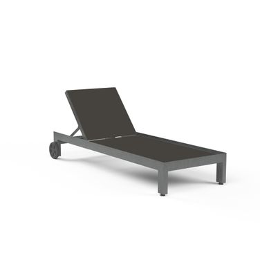 Redondo Adjustable Sling Chaise in Cast Silver