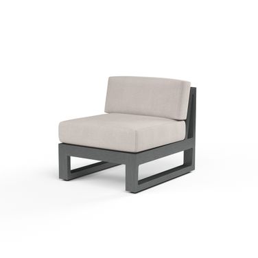 Redondo Armless Club in Canvas Natural