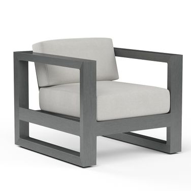 Redondo Club Chair in Cast Silver
