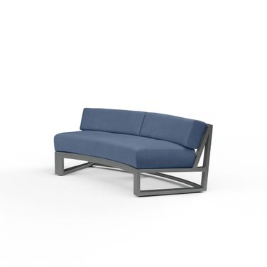 Redondo Curved Sofa in Spectrum Indigo