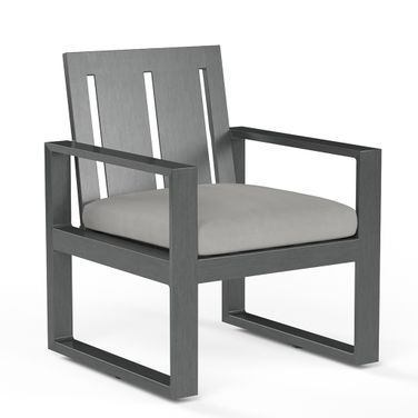Redondo Dining Chair in Cast Silver