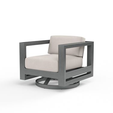 Redondo Swivel Club in Canvas Natural