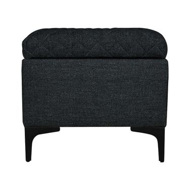 Reece Storage Ottoman In Charcoal Grey