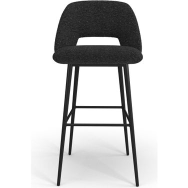 Reed Bar Height Stools Set of 2 In Black