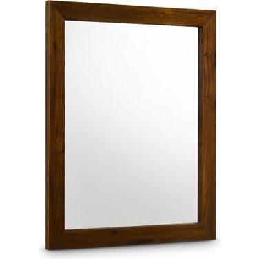 Reed Mirror In Antique Coffee