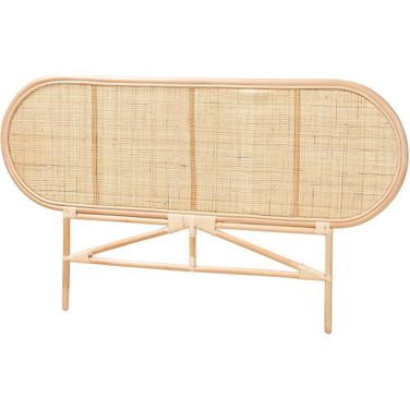 Reegan Rattan Queen Headboard In Natural Brown