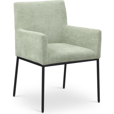 Reeves Chenille Fabric Dining Chair Set of 2 In Mint