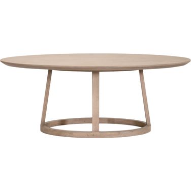 Reeves Oval Dining Table In Smoke Gray Oak