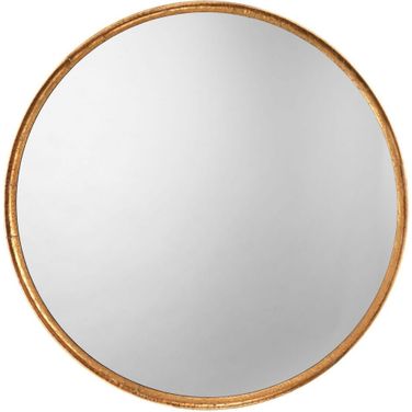 Refined Round Mirror In Gold