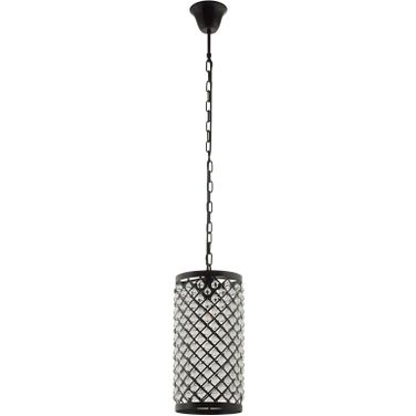 Reflect Black Glass and Metal Pendant Chandelier