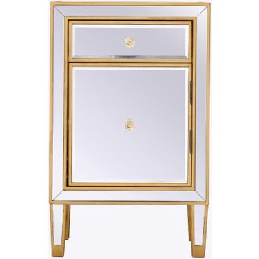 Reflexion Antique Gold End Tables