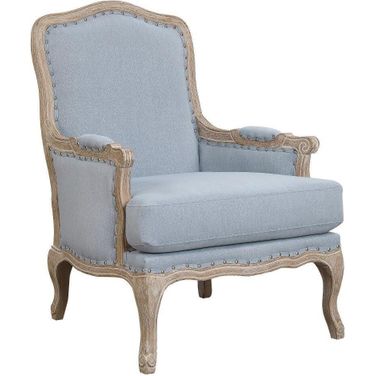 Regal Light Blue Accent Chair