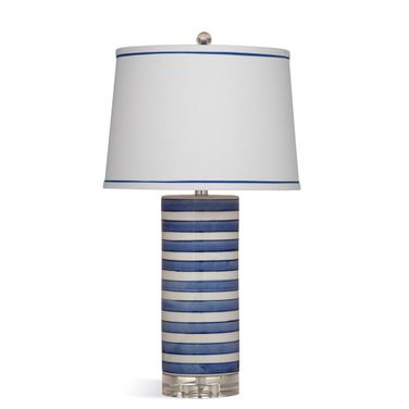 Regatta Stripe Table Lamp In Blue