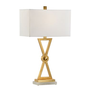 Regiment Lamp In Gold and White