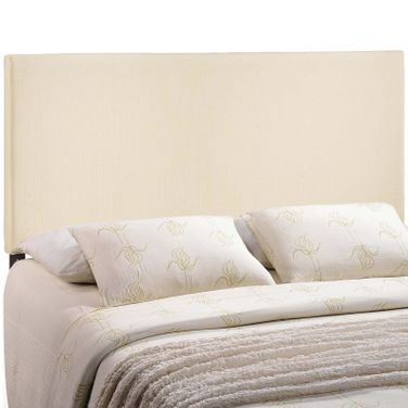 Region Ivory King Upholstered Fabric Headboard