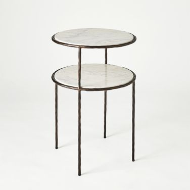 Registrar Tiered Table In Bronze