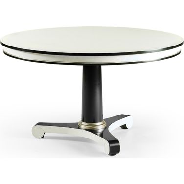 Reimagined 60 Inch Dipole Biedermeier Dining Table In Black