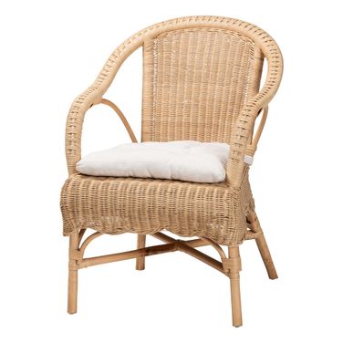 Reinu Rattan Dining Chair In Natural