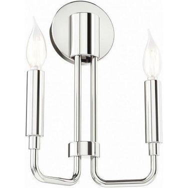 Rekindle Polished Nickel 2-Light Wall Sconce
