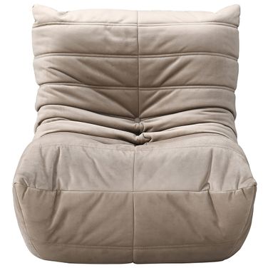 Relax Velvet Upholstered Chair In Taupe