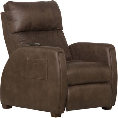 Relaxer Power Lay Flat Recliner with Power Adjustable Headrest In Bark