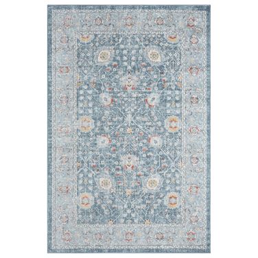 Relic 9'10" x 12' Aria Floral Indoor/Outdoor Area Rug In Blue