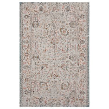 Relic 9' x 12' Aria Floral Indoor/Outdoor Area Rug In Beige and Ivory