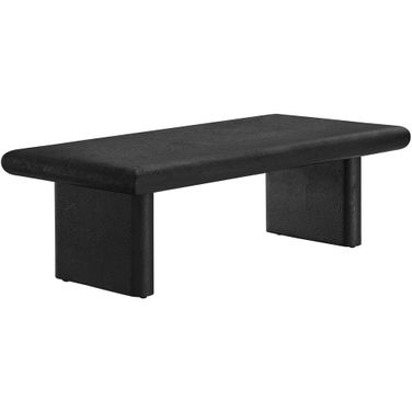 Relic Concrete Textured Coffee Table In Black