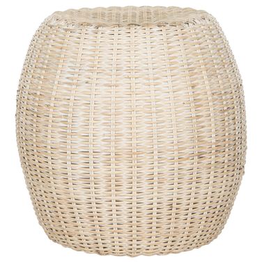 Remi White Wash End Table
