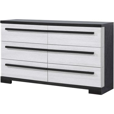 cream and black dresser Black and cream dresser