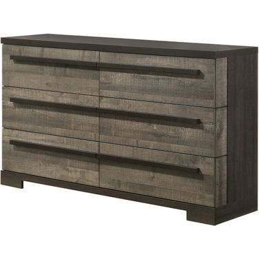 Remington Dresser In Gray and Ebony