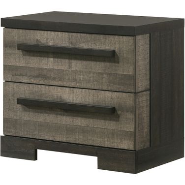 Remington Night Stand In Gray and Ebony
