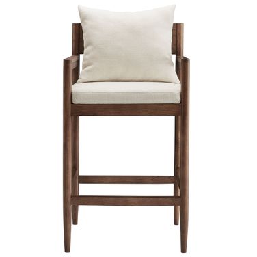 Remington Wood Bar Stool In Salt